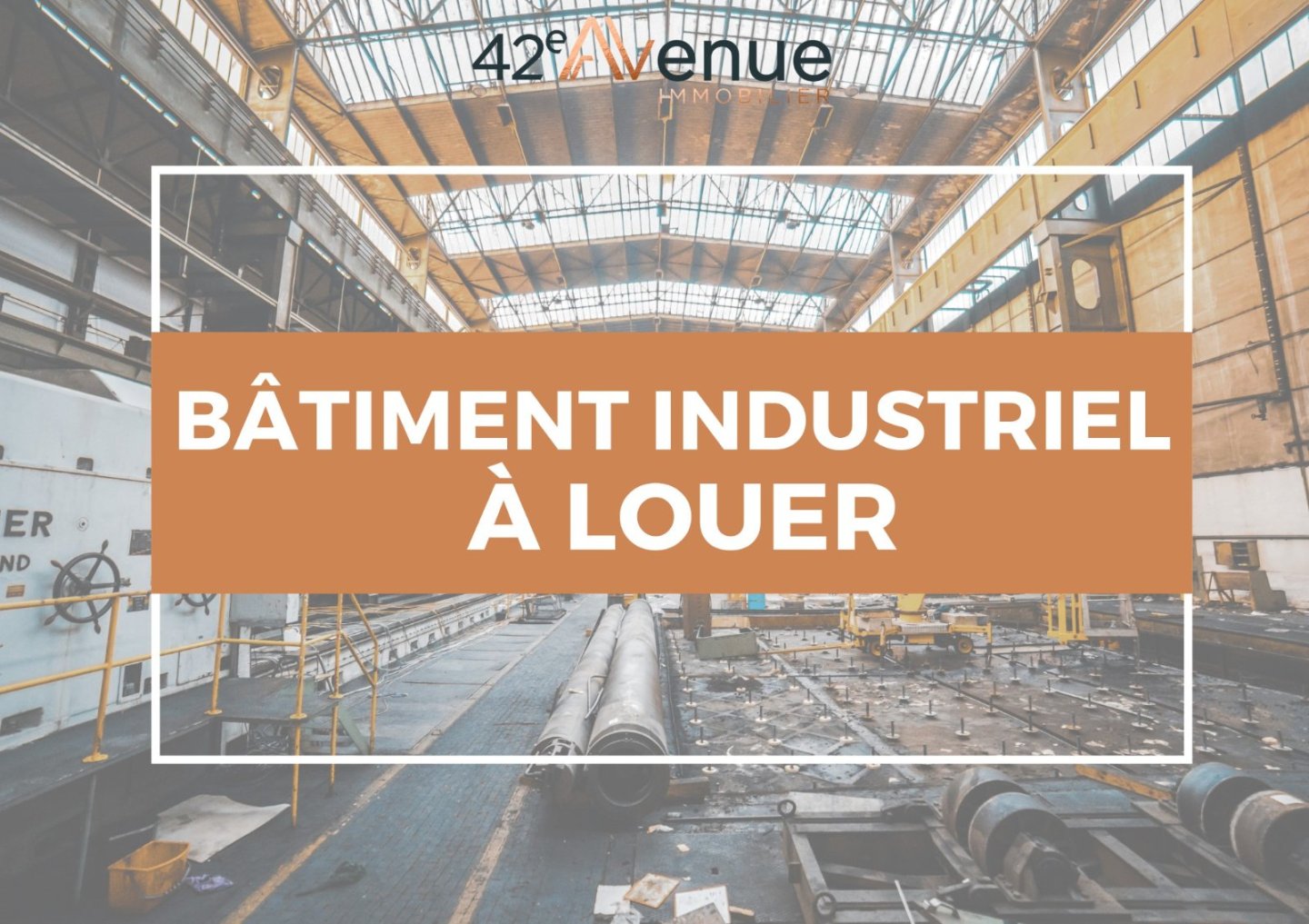 LOCAL INDUSTRIEL A LOUER - ST ETIENNE BELLEVUE - 435 m2 - 2600€ HC et HT par mois