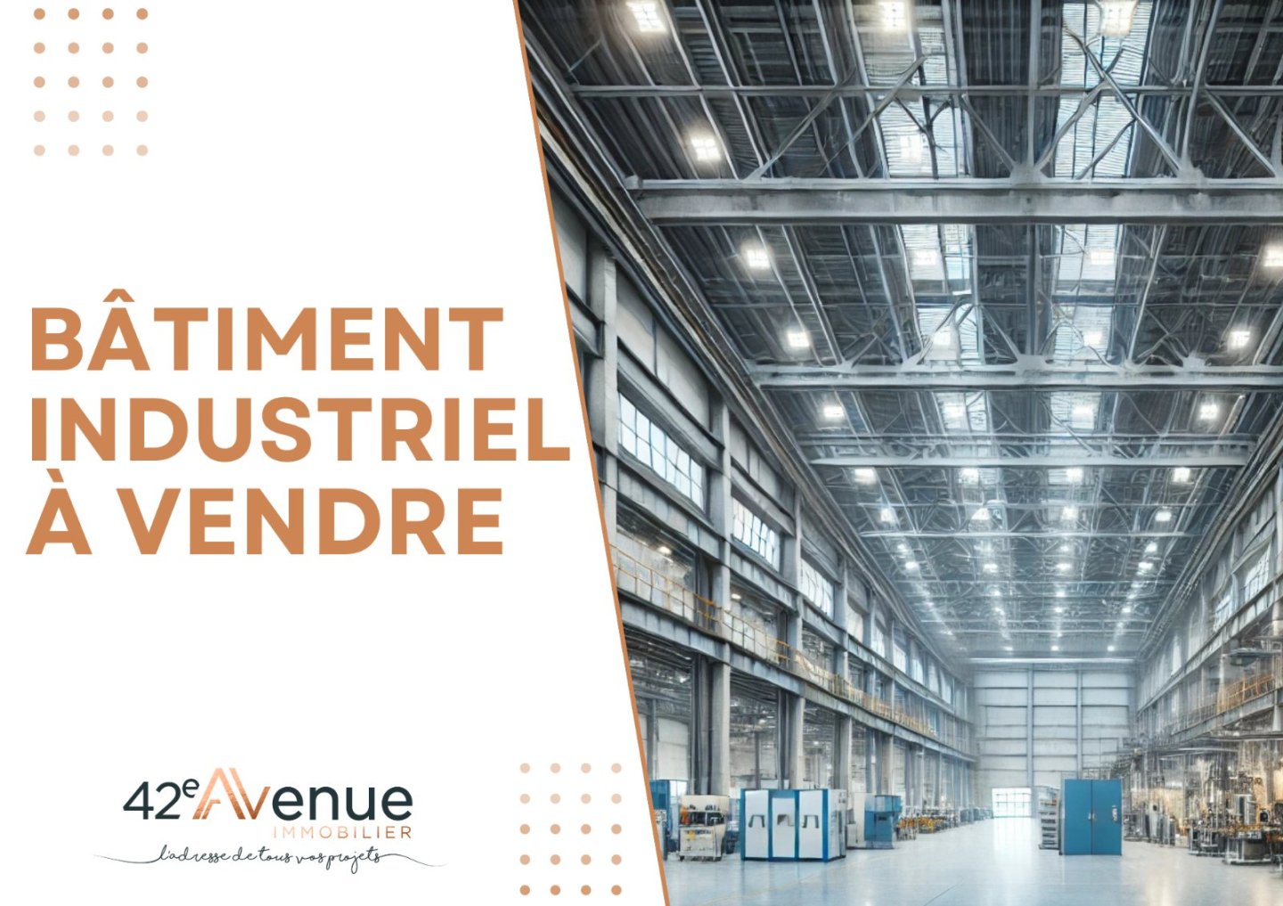 LOCAL INDUSTRIEL A VENDRE - MONTBRISON - 5500 m2 - 2�915�000�&euro; 