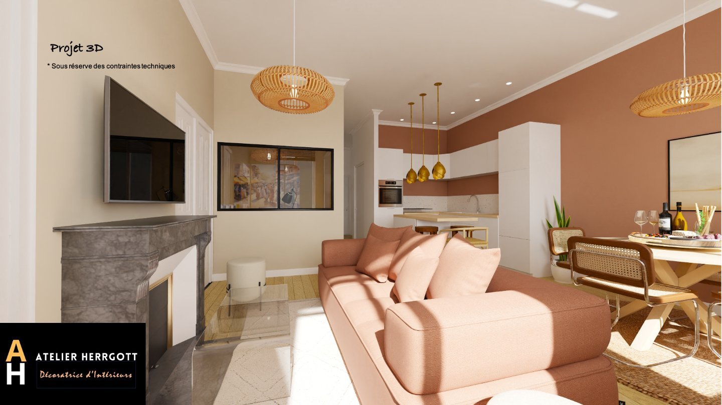 F2 de 67 m2 + atelier 35 m2 dans la cour A VENDRE - ST ETIENNE JACQUARD - 67 m2 - 70000€