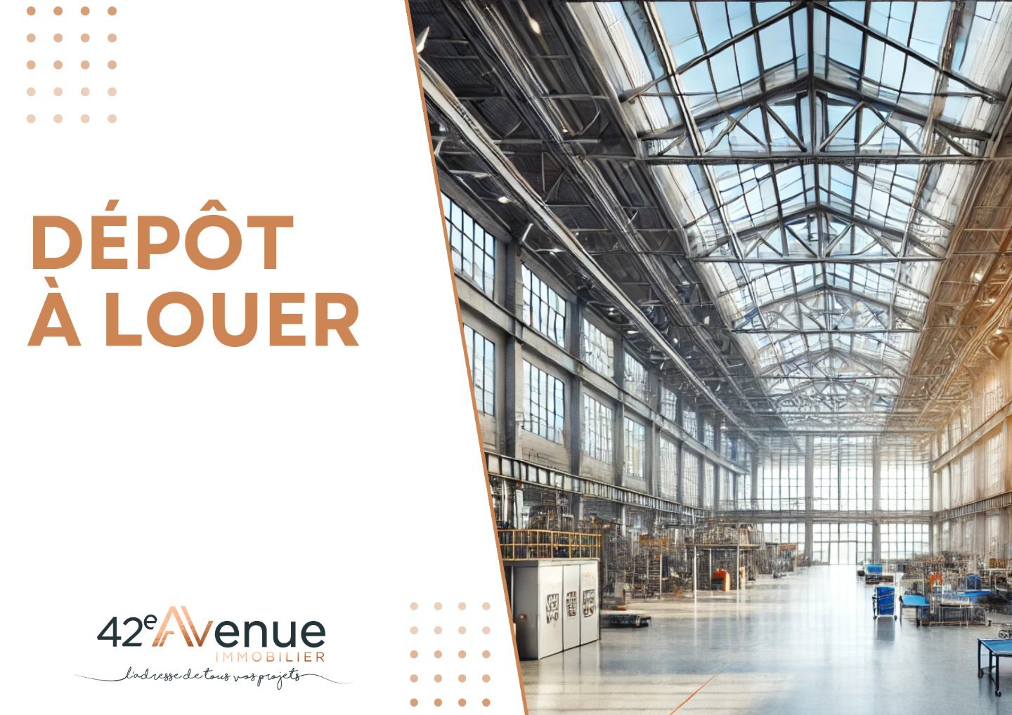 LOCAL D ACTIVITE A VENDRE - SORBIERS - 800 m2 - R&Eacute;ALIS&Eacute;