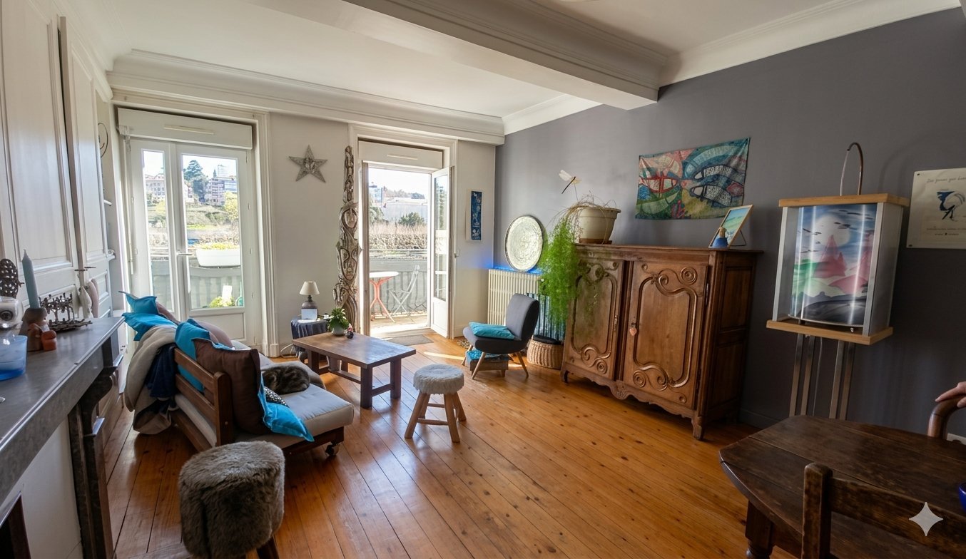 Appartement bourgeois T4 avec balcon A VENDRE - RIVE DE GIER - 116 m2 - 159�000�&euro;