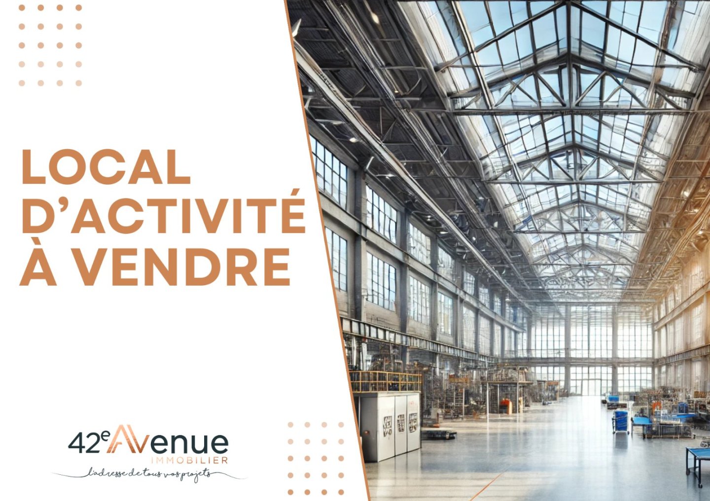 LOCAL D ACTIVITE A VENDRE - ST ETIENNE CHATEAUCREUX - 231.22 m2 - 216 800 &euro; 