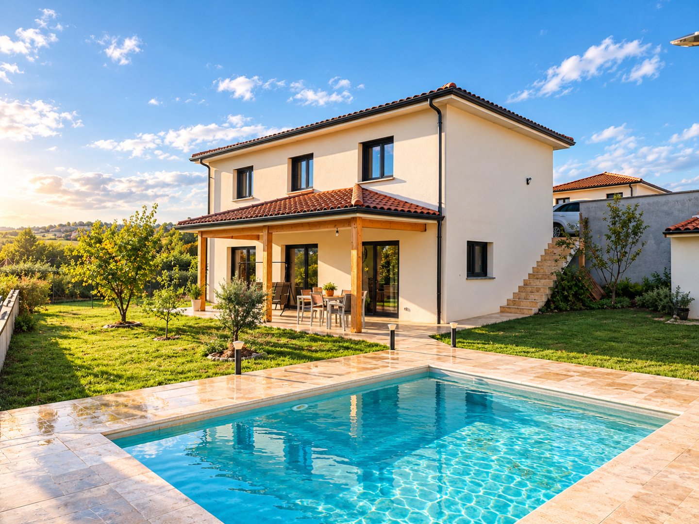 MAISON RECENTE AVES PISCINE A VENDRE - ST CHAMOND PHILIPPIERE - 119 m2 - 450 000 &euro;
