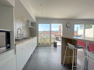 Maison contemporaine avec garage et jardin - LA GRAND CROIX - 108.91 m2 - VENDU