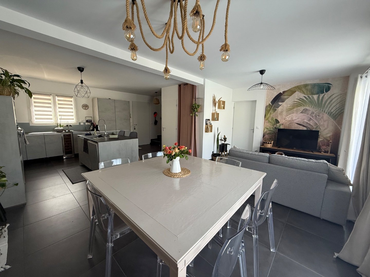 Maison mitoyenne par un cot� - LORETTE - 105 m2 - VENDU