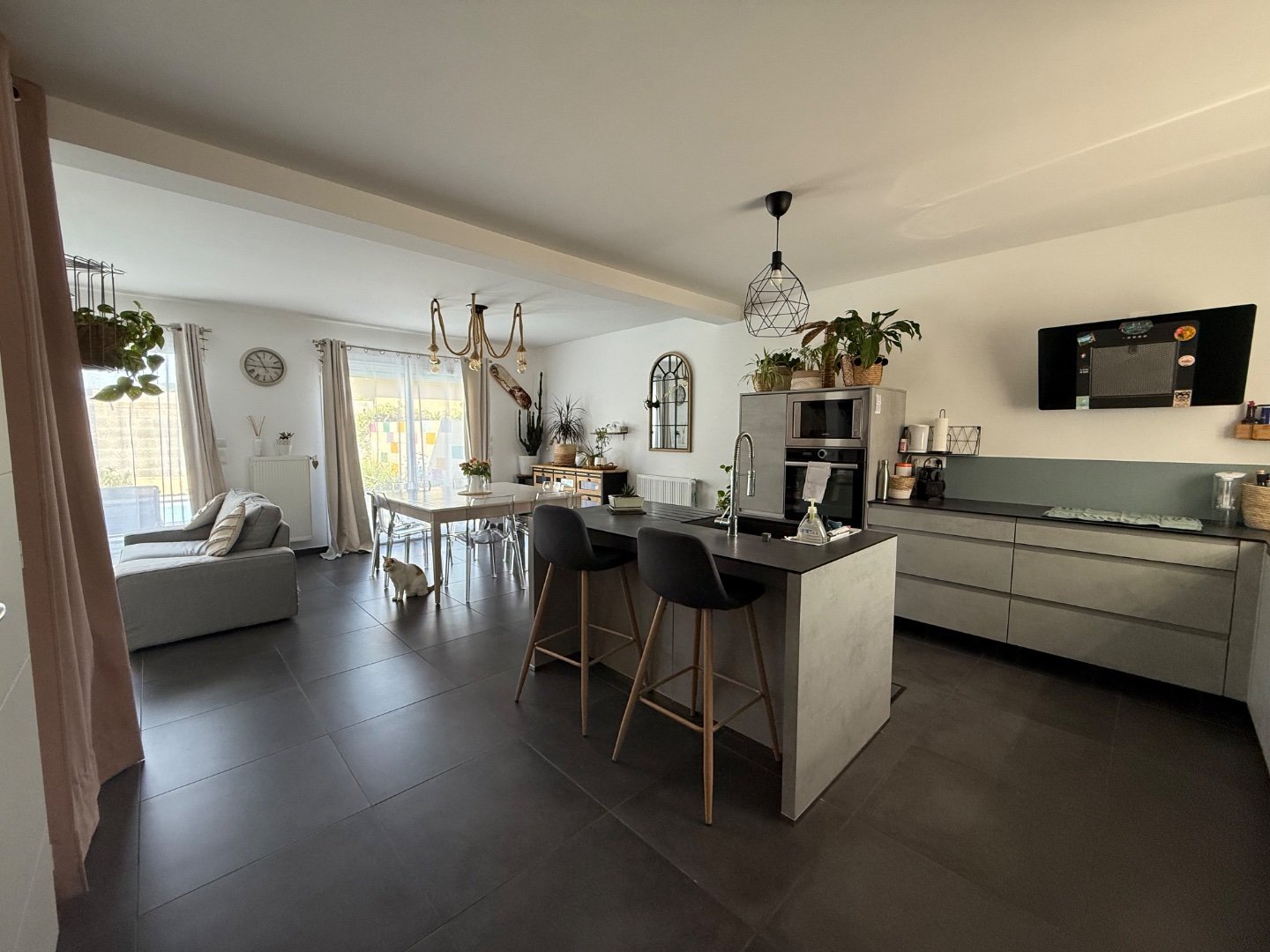 Maison mitoyenne par un cot� - LORETTE - 105 m2 - VENDU