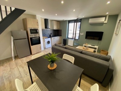 T2 en Duplex Meublé A LOUER - ST ETIENNE TREFILERIE/CENTRE II - 31.12 m2 - 605 € charges comprises par mois