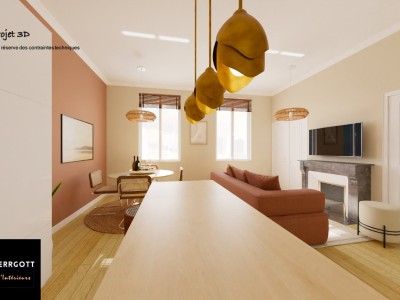 F2 de 67 m2 + atelier 35 m2 dans la cour A VENDRE - ST ETIENNE JACQUARD - 67 m2 - 70000€