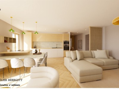 F3 de 70 m2 avec balcon terrasse de 22 m2 - ST ETIENNE FACULTE   CENTRE DEUX - 70 m2 - 138000€