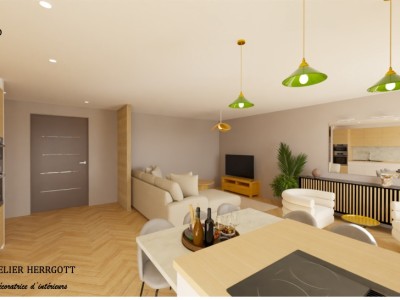 F3 de 70 m2 avec balcon terrasse de 22 m2 - ST ETIENNE FACULTE   CENTRE DEUX - 70 m2 - 138000€