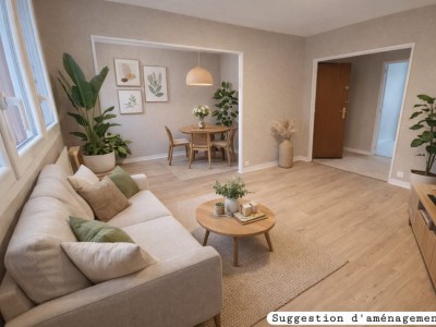 APPARTEMENT T4 A VENDRE - ST ETIENNE BELLEVUE - 67.78 m2 - 95 000 €