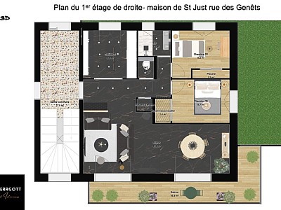 APPARTEMENT T5 A VENDRE - ST JUST ST RAMBERT ANDREZIEUX 5 km - 99 m2 - 196900€