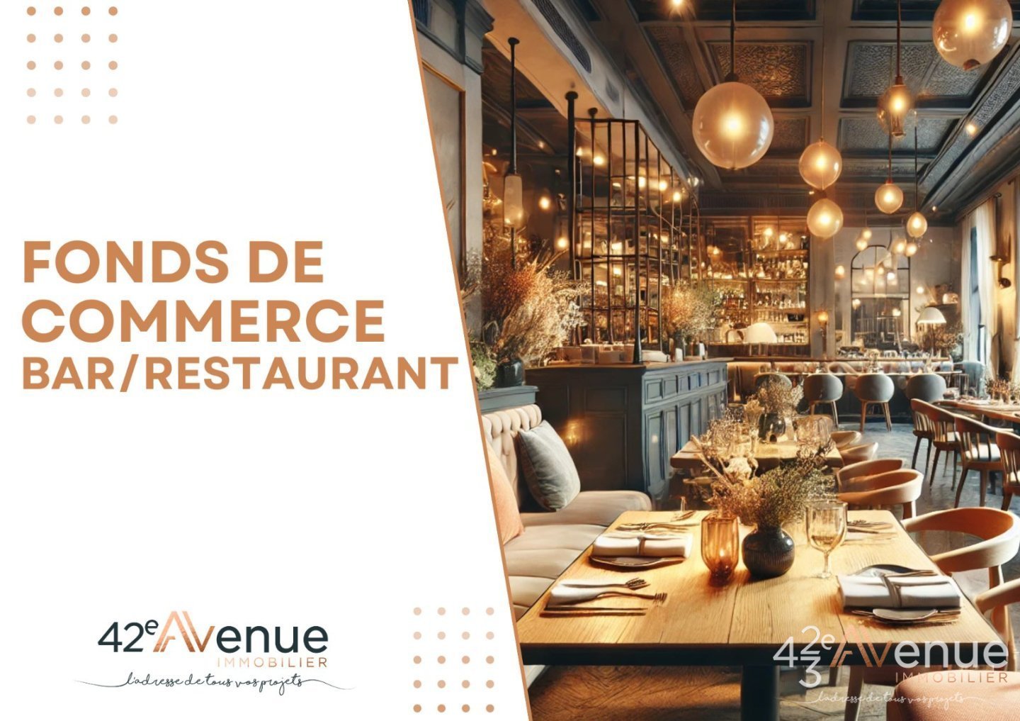 FONDS DE COMMERCE A CEDER - RESTAURANT - ST ETIENNE FAURIEL - 160 m2 - 146 340 &euro;