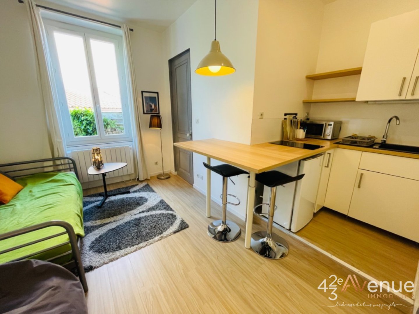 STUDIO - ST ETIENNE BELLEVUE - 18.51 m2 - LOU&Eacute;