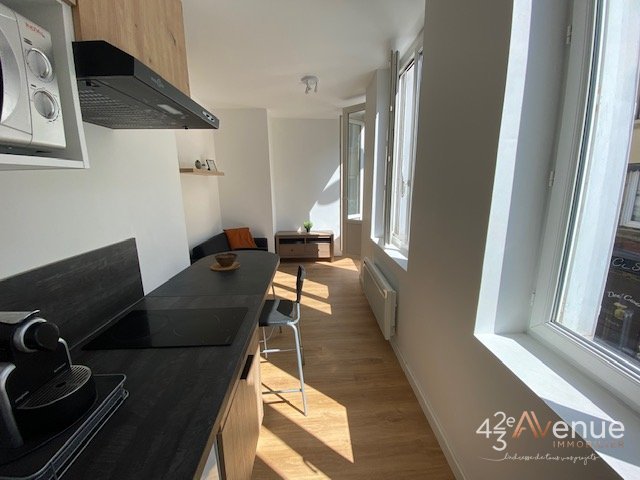 Studio Meublé A LOUER - ST ETIENNE JACQUARD/JEAN JAURES - 24.32 m2 - 400 &euro; charges comprises par mois