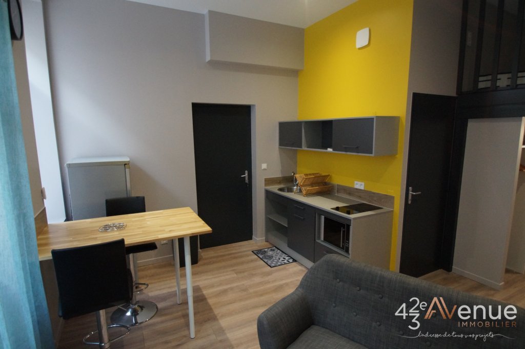 STUDIO A LOUER - ST ETIENNE QUARTIER DES URSULES/CENTRE VILLE - 24.1 m2 - 364 &euro; charges comprises par mois