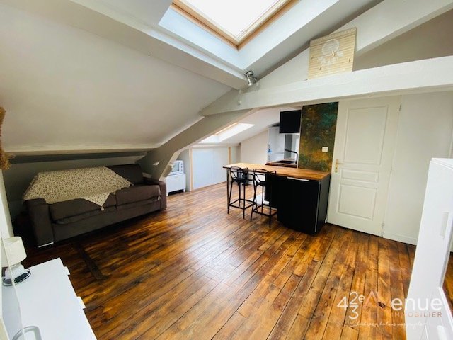 Studio sous les toits A LOUER - ST ETIENNE BELLEVUE/CENTRE II - 17 m2 - 350 &euro; charges comprises par mois