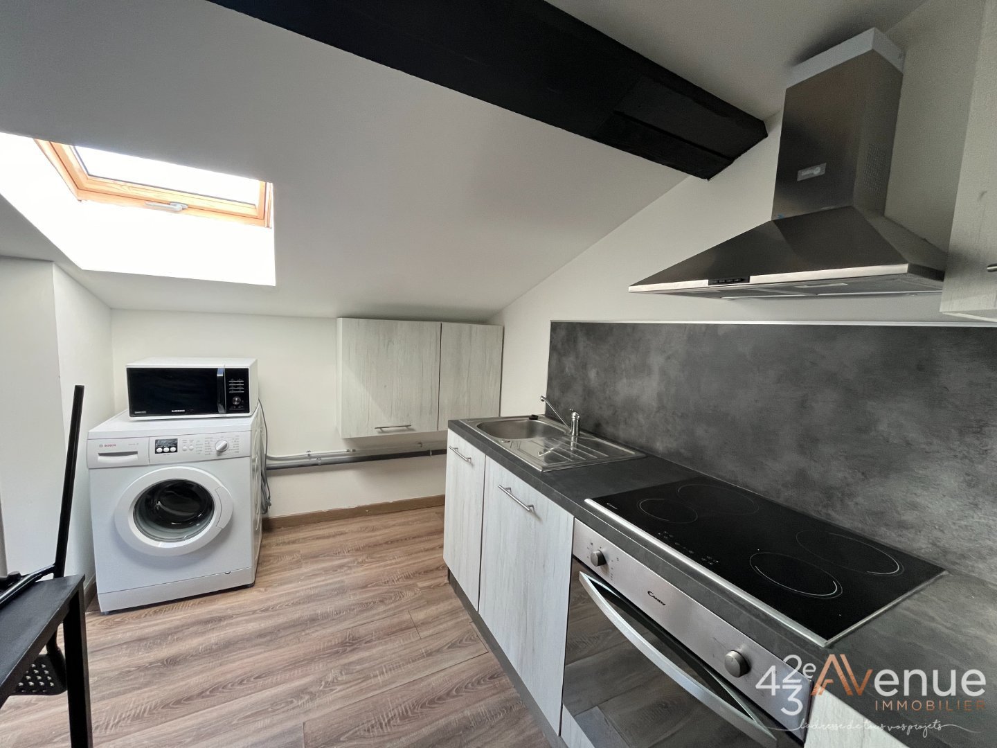 APPARTEMENT T2 - ST ETIENNE FACULTE   CENTRE DEUX - 24.09 m2 - LOU&Eacute;