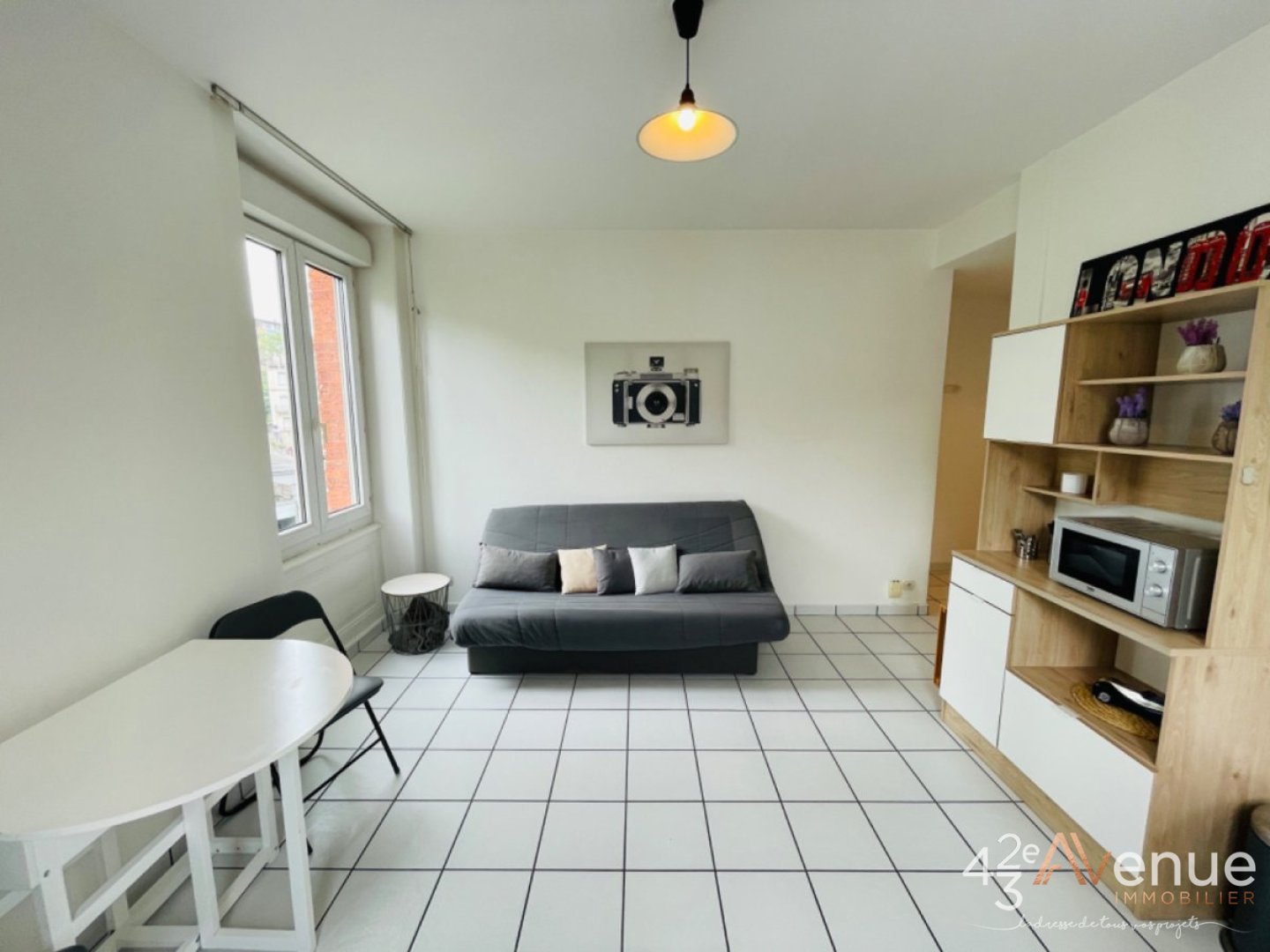 APPARTEMENT T1 - ST ETIENNE FAURIEL - 21.31 m2 - LOUÉ