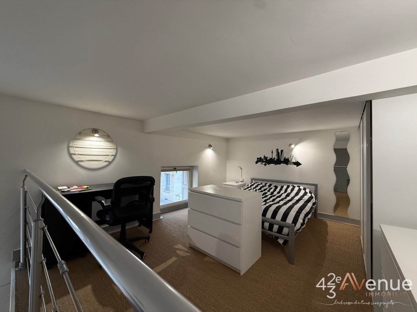 Studio bis avec mezzanine avec parking A VENDRE - ST ETIENNE FACULTE   CENTRE DEUX - 22.13 m2 - 52�000�&euro;