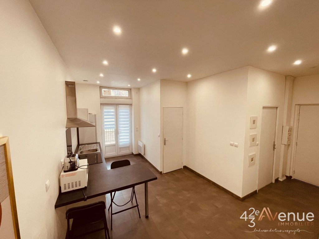APPARTEMENT T2 - ST ETIENNE CARNOT/CITE DESIGN - 35.13 m2 - LOUÉ