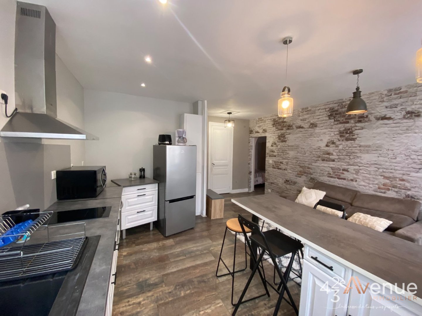 APPARTEMENT T2 A LOUER - ST ETIENNE CARNOT/JEAN JAURES/JACQUARD - 46.41 m2 - 460 &euro; charges comprises par mois