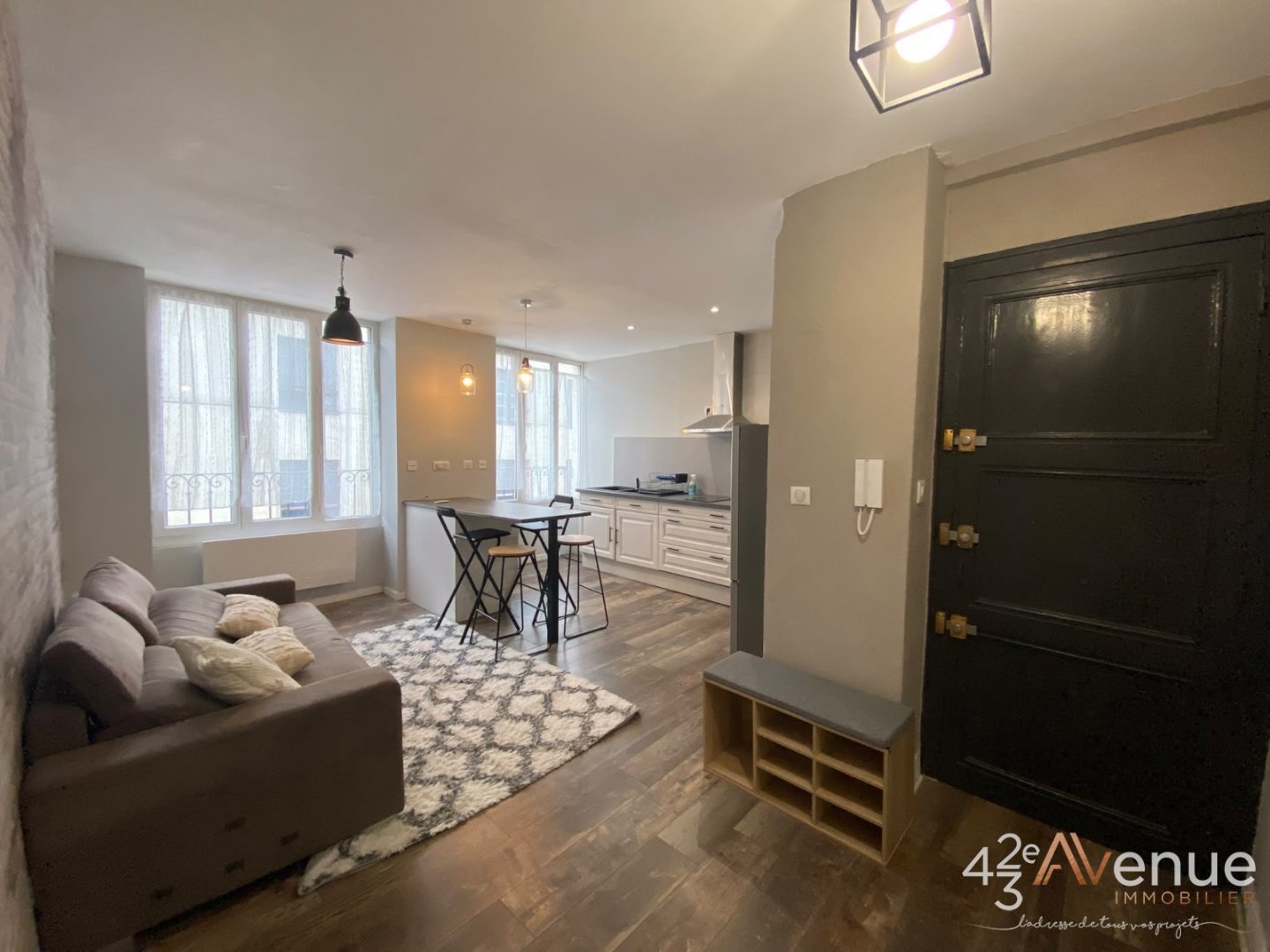 APPARTEMENT T2 A LOUER - ST ETIENNE CARNOT/JEAN JAURES/JACQUARD - 46.41 m2 - 460 &euro; charges comprises par mois