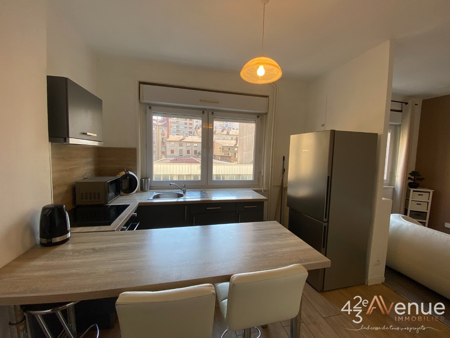 APPARTEMENT T2 A LOUER - ST ETIENNE CENTRE/TREFILERIE - 45.45 m2 - 625 &euro; charges comprises par mois