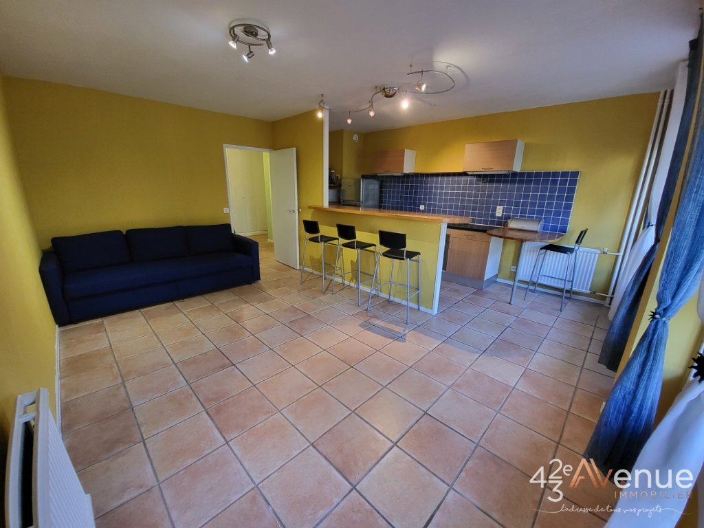 APPARTEMENT T2 - ST ETIENNE FACULTE   CENTRE DEUX - 52.28 m2 - LOU&Eacute;