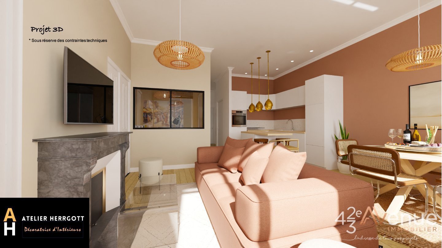 F2 de 67 m2 + atelier 35 m2 dans la cour A VENDRE - ST ETIENNE JACQUARD - 67 m2 - 70000€