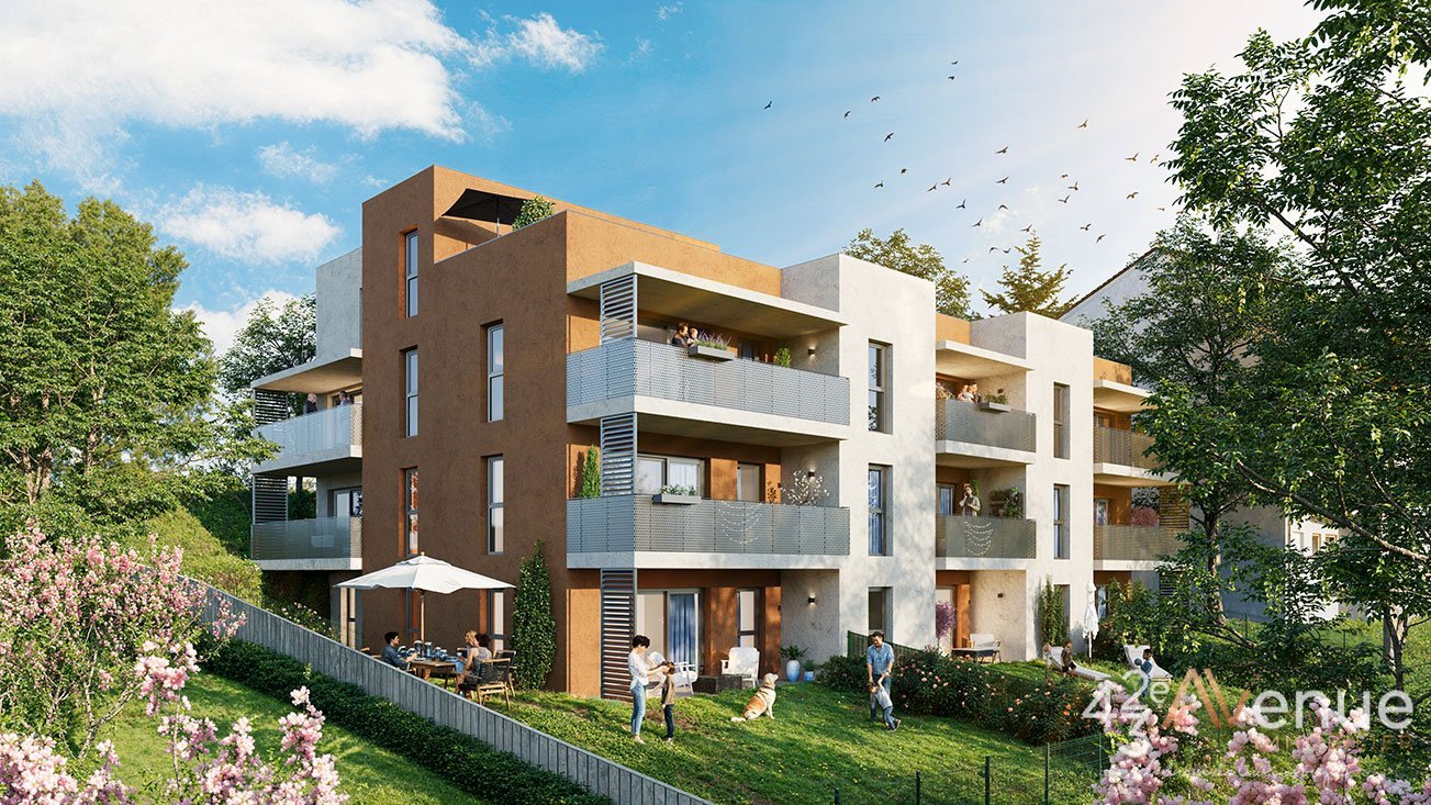 APPARTEMENT T2 NEUF A VENDRE - ST JEAN BONNEFONDS - 60.02 m2 - 259 000 &euro;