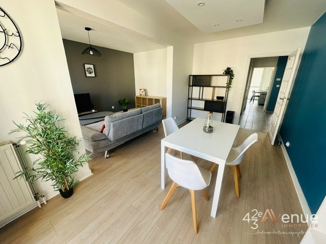 3 Pièces Meublé A LOUER - ST ETIENNE JEAN JAURES/JACQUARD - 85.35 m2 - 820 &euro; charges comprises par mois