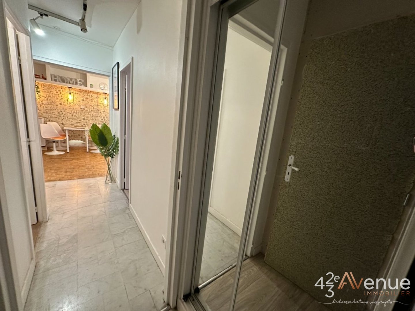 Bel appartement F3 ,50,44m,balcon,trfilerie,place de parking