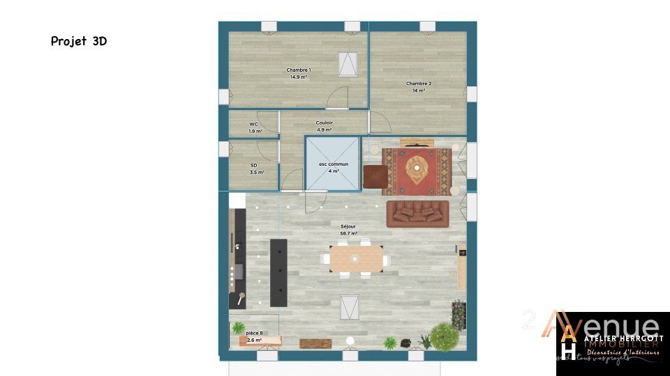 Appartement A VENDRE - STE SIGOLENE - 77 m2 - 55000€