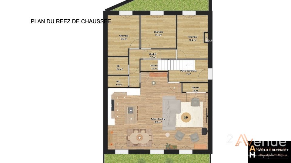 Appartement rez de jardin A VENDRE - STE SIGOLENE - 100 m2 - 99000€