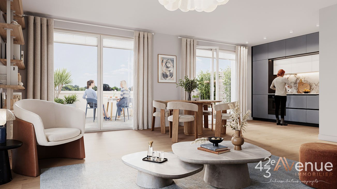 APPARTEMENT T4 NEUF A VENDRE - ANDREZIEUX BOUTHEON - 88 m2 - 231 500 &euro;
